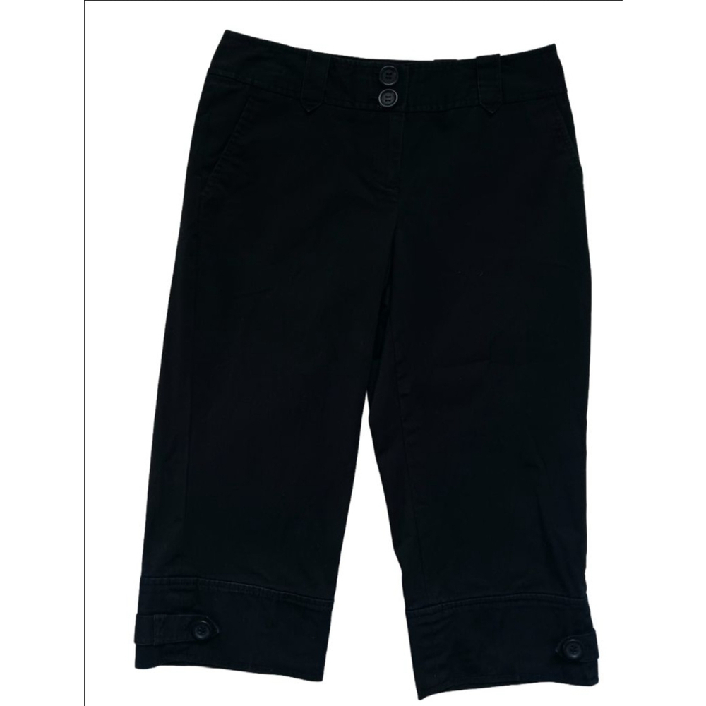 Women's Ann Taylor LOFT Cropped Pants Size 4P Black